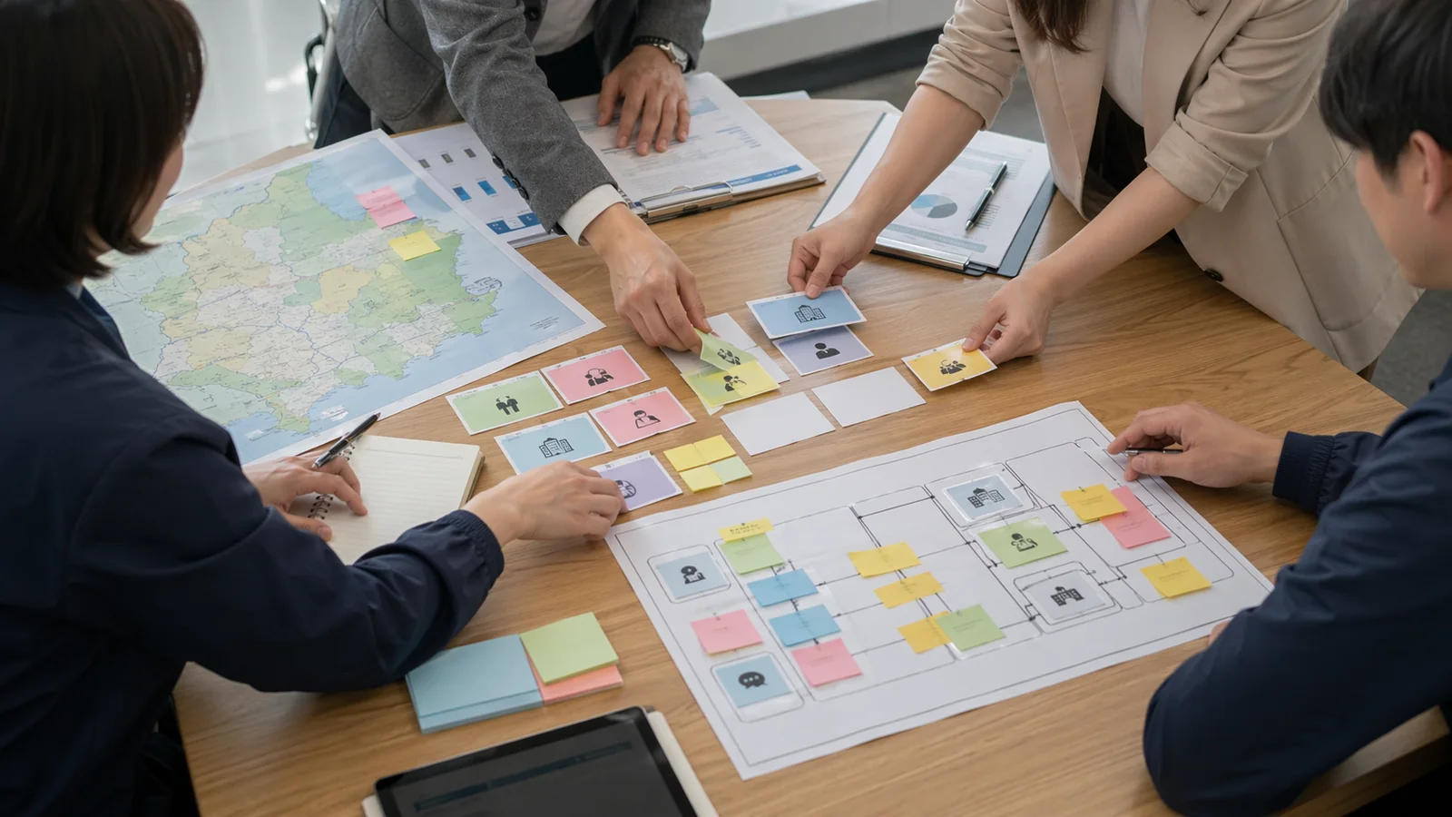 기관과 담당자들이 협력 범위를 확인하는 장면